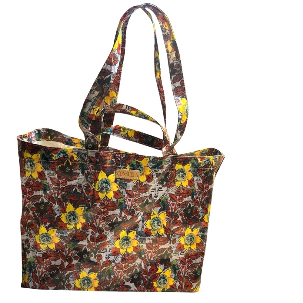 Sale! NEW Consuela Jumbo Tote Bag Sawyer Floral Sunflowers Yellow Red Blue NWT - Picture 16 of 16